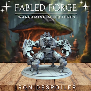 Iron Despoiler | Wargaming Model | Resin 3D Printed | Base Included (Sized Appropriately)