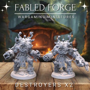Destroyers x2 | Wargaming Model | Resin 3D Printed | Base Included (Sized Appropriately)