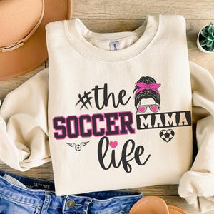 Sudadera de cuello redondo Soccer Mama: Cómoda para el día del partido