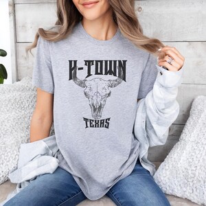 Texas Jersey Tee Shirt, Unisex Houston Texas Shirt Gift, Travel Shirt for Houston, H-Town Tshirt, Houston Rodeo Tees, Texas Pride Shirt Gift