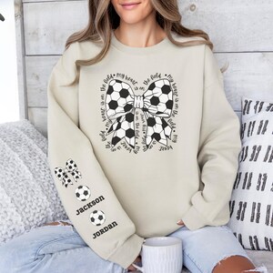 Coquette Soccer Mom Shirt, My Heart on the Field Soccer Mom Sweatshirt, Game Day Soccer Sweatshirt, Custom Soccer Shirts, , Soccer Mom Gifts