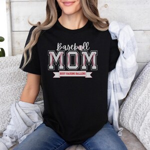 Baseball Mom Tee: Game Day Comfort, Soft Cotton Jersey