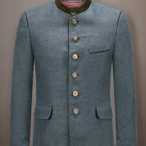 Men&#39;s Munich Laufen traditional jacket for men from Schorsch Hackl Coat, Oktoberfest modern events dress coat