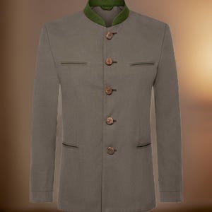 Men&#39;s Munich Laufen traditional jacket for men from Schorsch Hackl Coat, Oktoberfest modern events dress coat