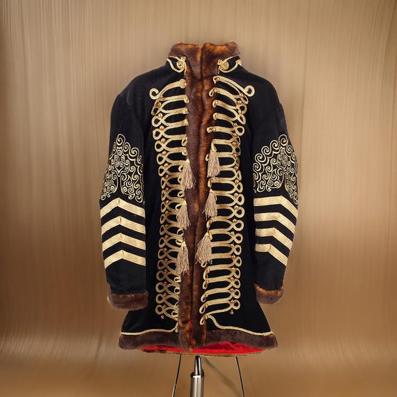 Men's British Jimi Hendrix Men's Deluxe Jacket Costume Jimi