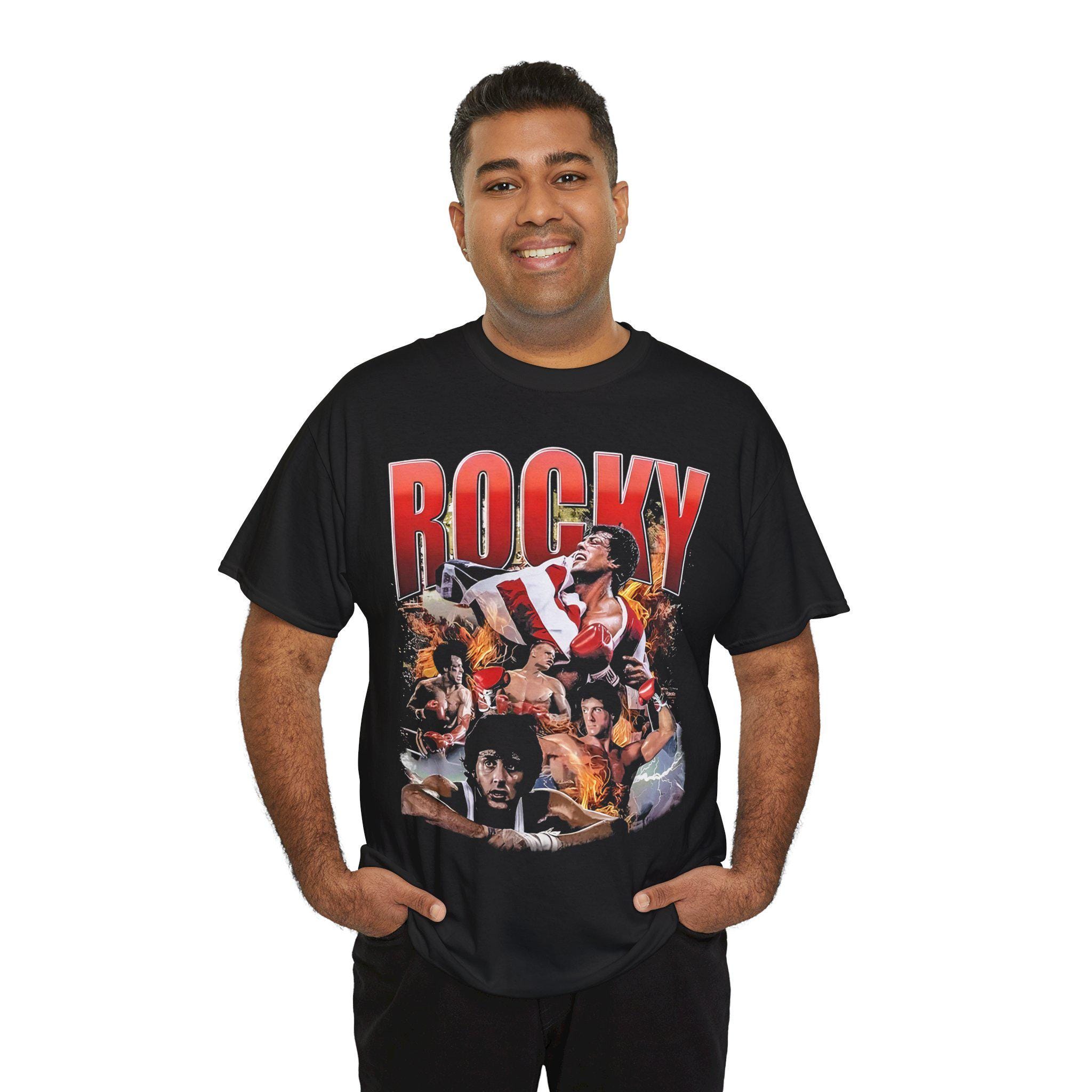 Camiseta Negra Camiseta Rocky Pull And Bear Rocky Balboa Hoodie México