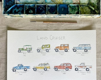 Land Cruiser: A Watercolor Story Instant Download