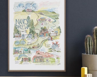Nancy Drew Oversized Print Mystery Book Art for Readers