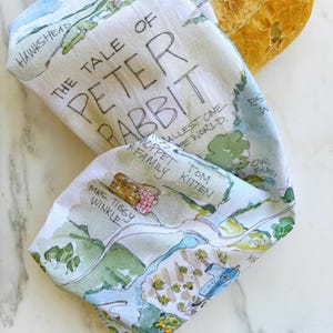 Peter Rabbit Tea Towel - Etsy