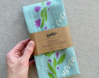 Come Thou Fount Art Hymn Tea Towel