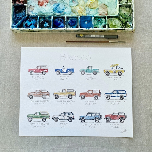 Bronco Watercolor DOWNLOAD