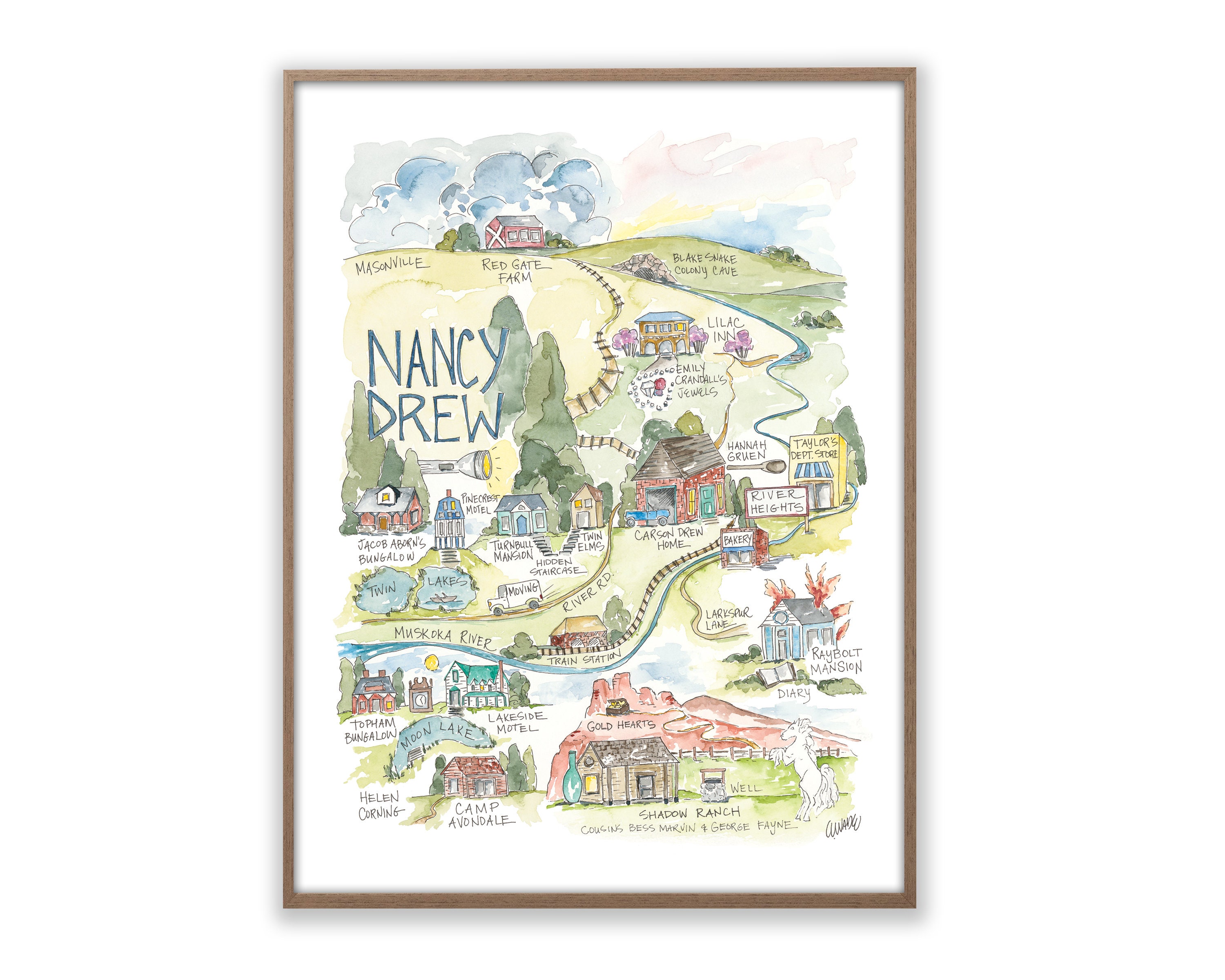 Perseus Story Map Print – Elizabeth Wade Studio