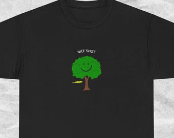 Funny Disc Golf T-Shirt: Nice Shot Graphic Tee