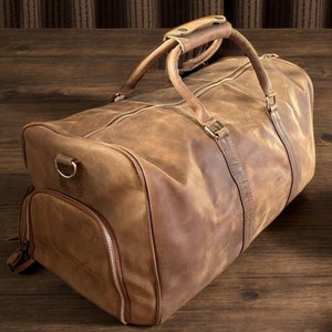 Handgemachte Leder Tasche Leder Reisetasche Vintage Leder Tasche Echtleder Reisetasche Herren Reisetasche Damen Reisetasche Duffel bag
