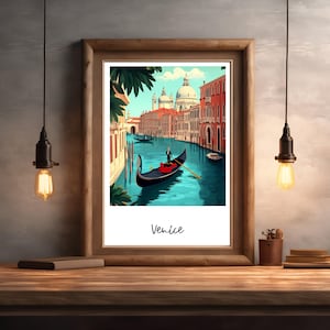 Venice Wall Art | Venice Art Print | Italy Wall Art | Venice Poster | Venice Italy | Travel Poster | Travel Wall Art