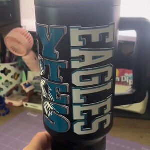 Foot ball 40oz tumbler