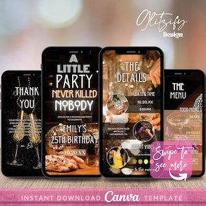 A little party never killed nobody video invitation,roaring 20s invitation,animated 20s invitaiton,speakeasy party,glamorous,harlem nights