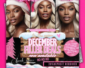 December Filler Deals Flyer: Salon Booking Template (Editable Canva)