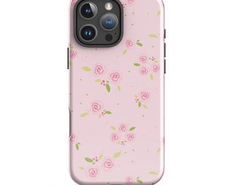 Capa para iPhone Rosa Pastel: Capa Floral Delicada Cottagecore