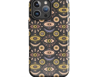 イーヴィルアイ iPhoneケース：ボヘミアン風の神秘的なスマホカバー