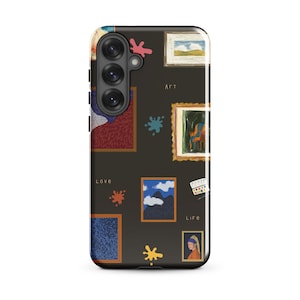 Samsung Galaxy case, art gallery phone case, museum aesthetic case, painterly phone cover, dark art design, S25 S24 S23 S22 Ultra Plus