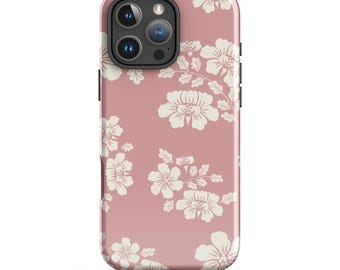 Capa Blush Floral para iPhone: Capa Resistente com Padrão Botânico Vintage