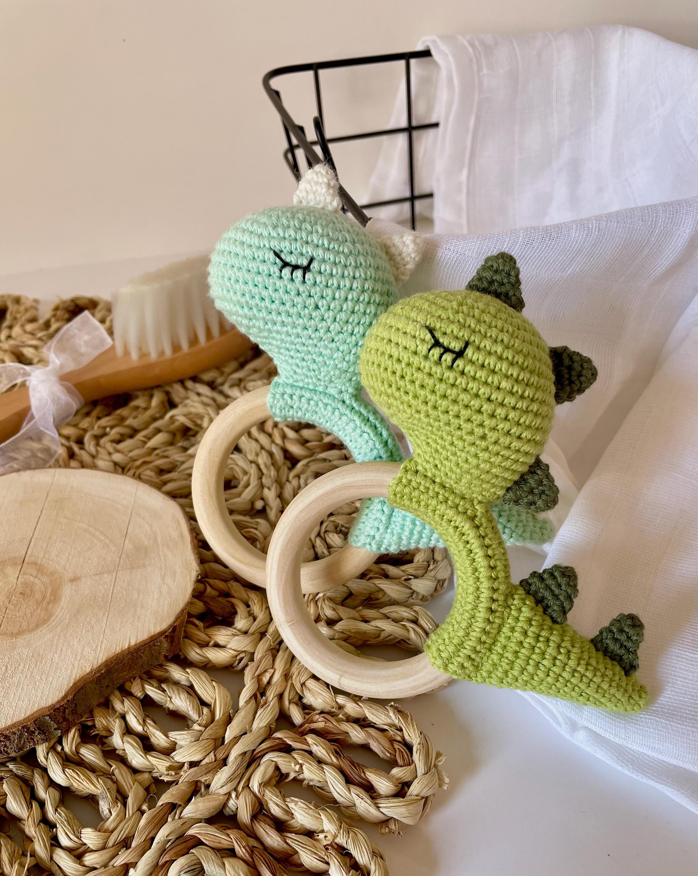 Dino Rattle Crochet Pattern: Beginner-friendly Dinosaur Toy (PDF ...