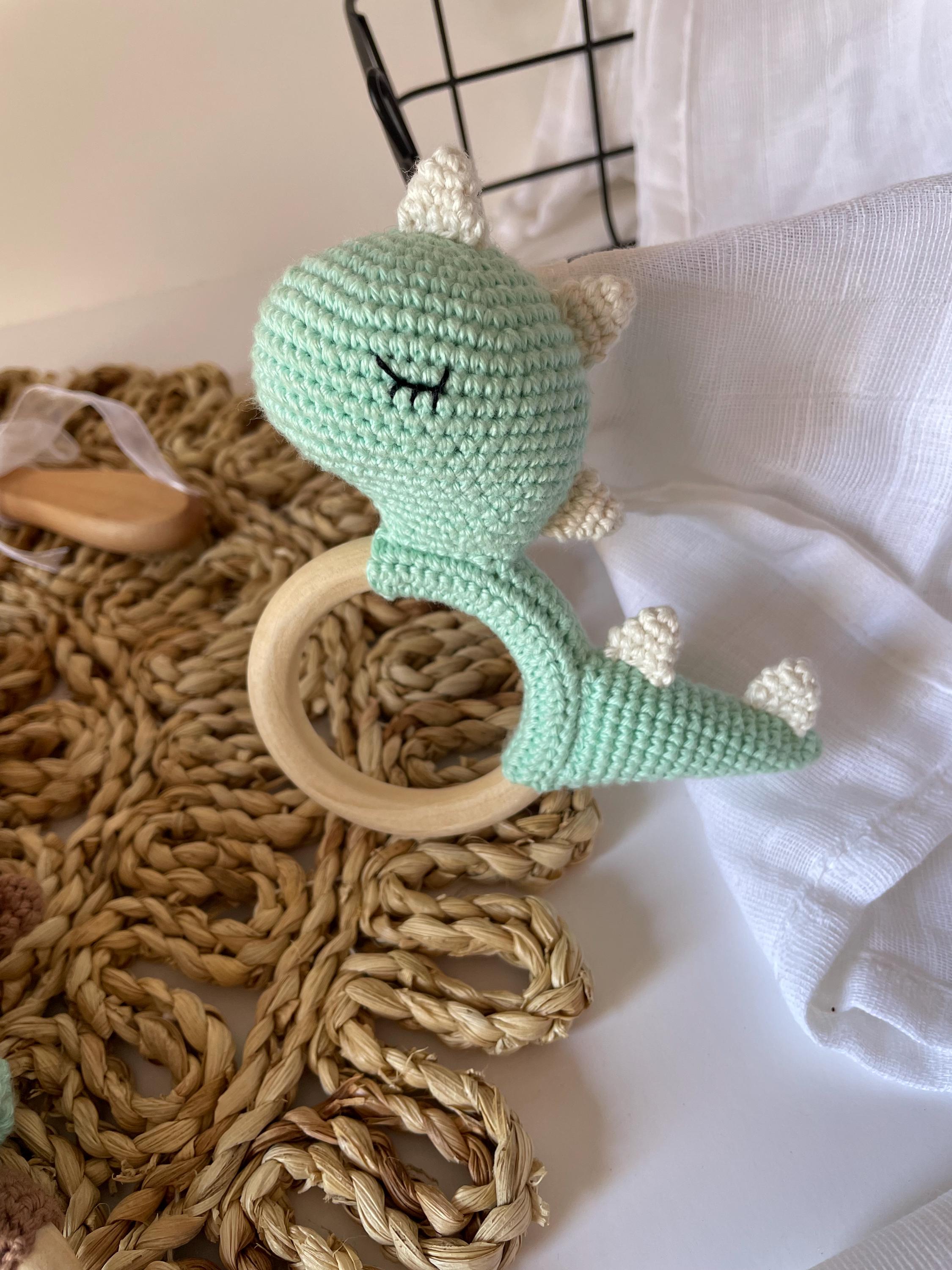 Dino Rattle Crochet Pattern: Beginner-friendly Dinosaur Toy (PDF ...