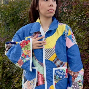 Handmade Quilt Jacket | Upcycled Texas Vintage Patchwork Coat