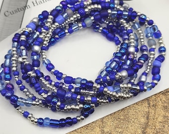 NFL Bracelet, Dallas Cowboys Seed Bead Stretch String