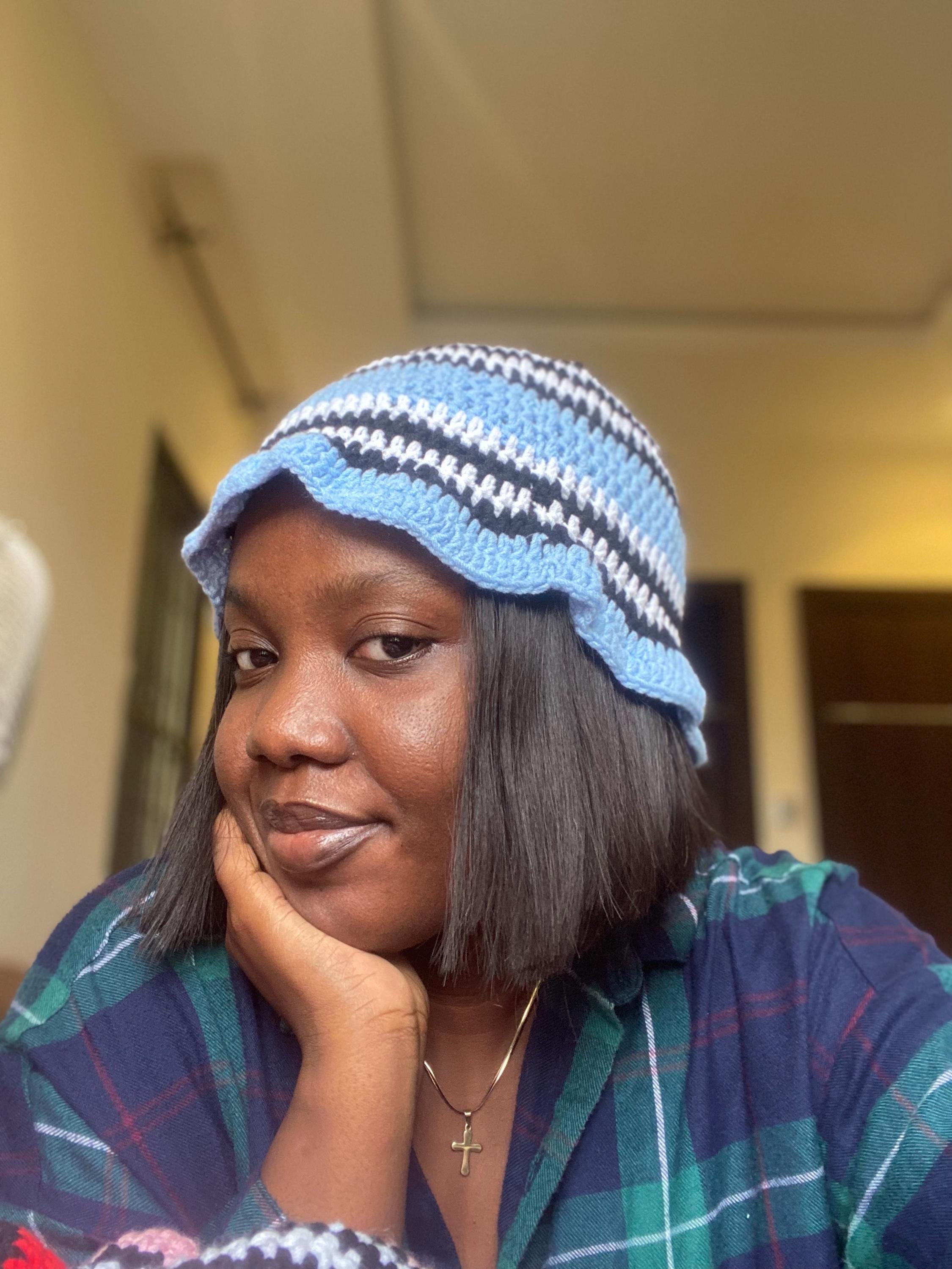 Odumodublvck Crochet Bucket Hat, Stripped Bucket Hat, Crochet Hat