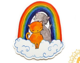 Rainbow Kitties Sticker