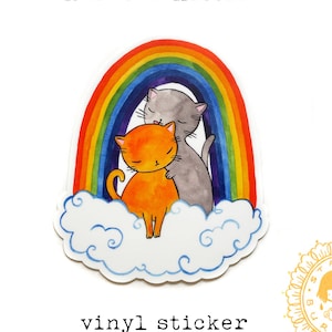 Regenbogen Kätzchen Sticker