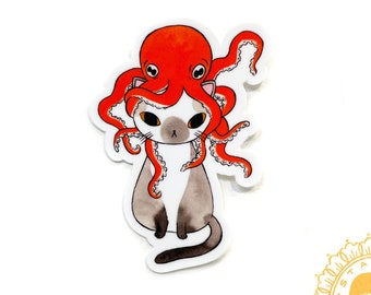 Vinyl Sticker - Octopus Cat - octopussy
