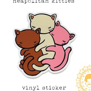 Vinyl Sticker - Neapolitan Cat Spoon