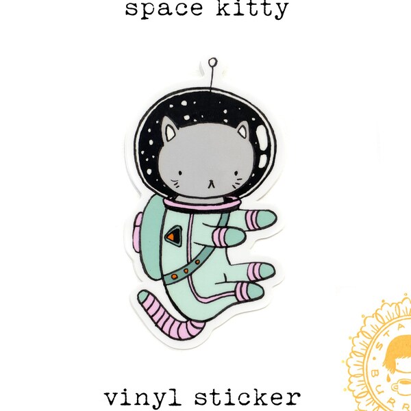 Space Cat - Vinyl sticker