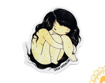 Self-Hug vinyl sticker - comforting, sensitive, waterproof