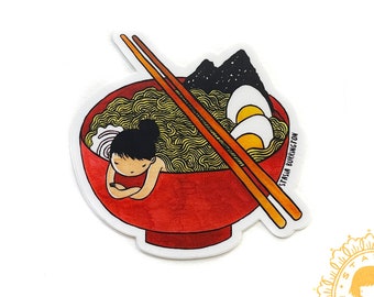 Vinyl Sticker - Ramen Bae - Japanese noodle lover