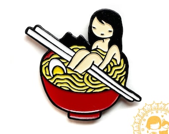 Ramen Bae enamel pin - ultra cute Japanese Food Lover