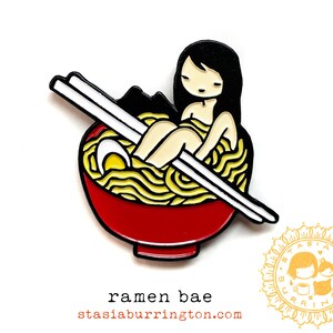 Ramen Bae enamel pin - ultra cute Japanese Food Lover