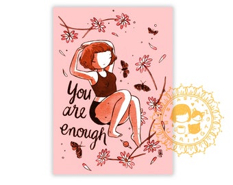 Postkarte - You are Enough - Minidruck - 5x7
