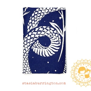 Snakes & Stars Cloth - Cotton Silkscreened altar tarot ritual spread