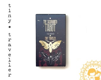 Tiny Traveller - The Sasuraibito Tarot - Compact Convenient 78 Card Deck and booklet