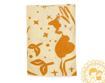 Magic Cat Cloth - Cotton Silkscreened altar ritual spread bandana handkerchief
