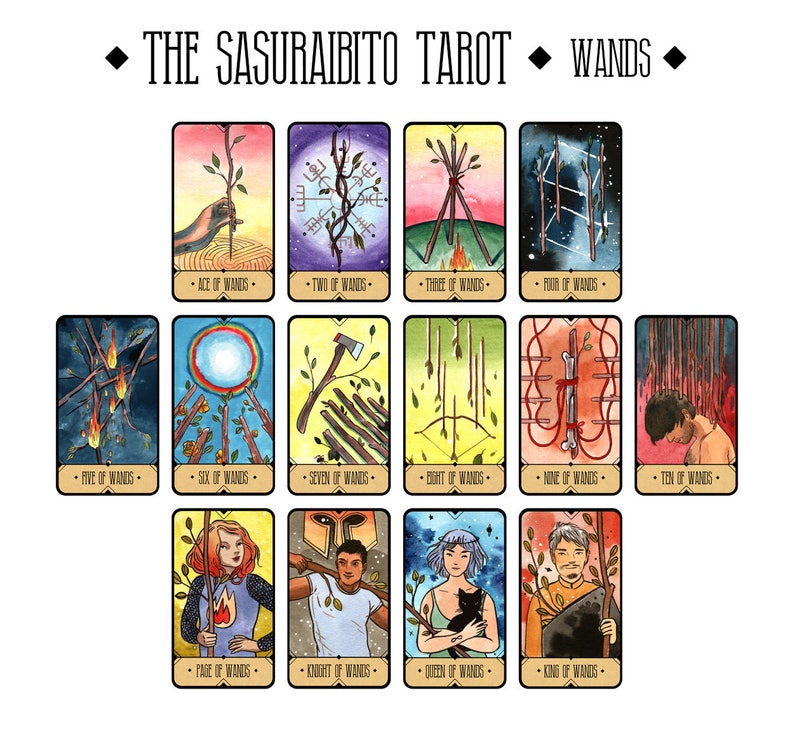 The Sasuraibito Tarot Tarot Altar Cloth combo image 7