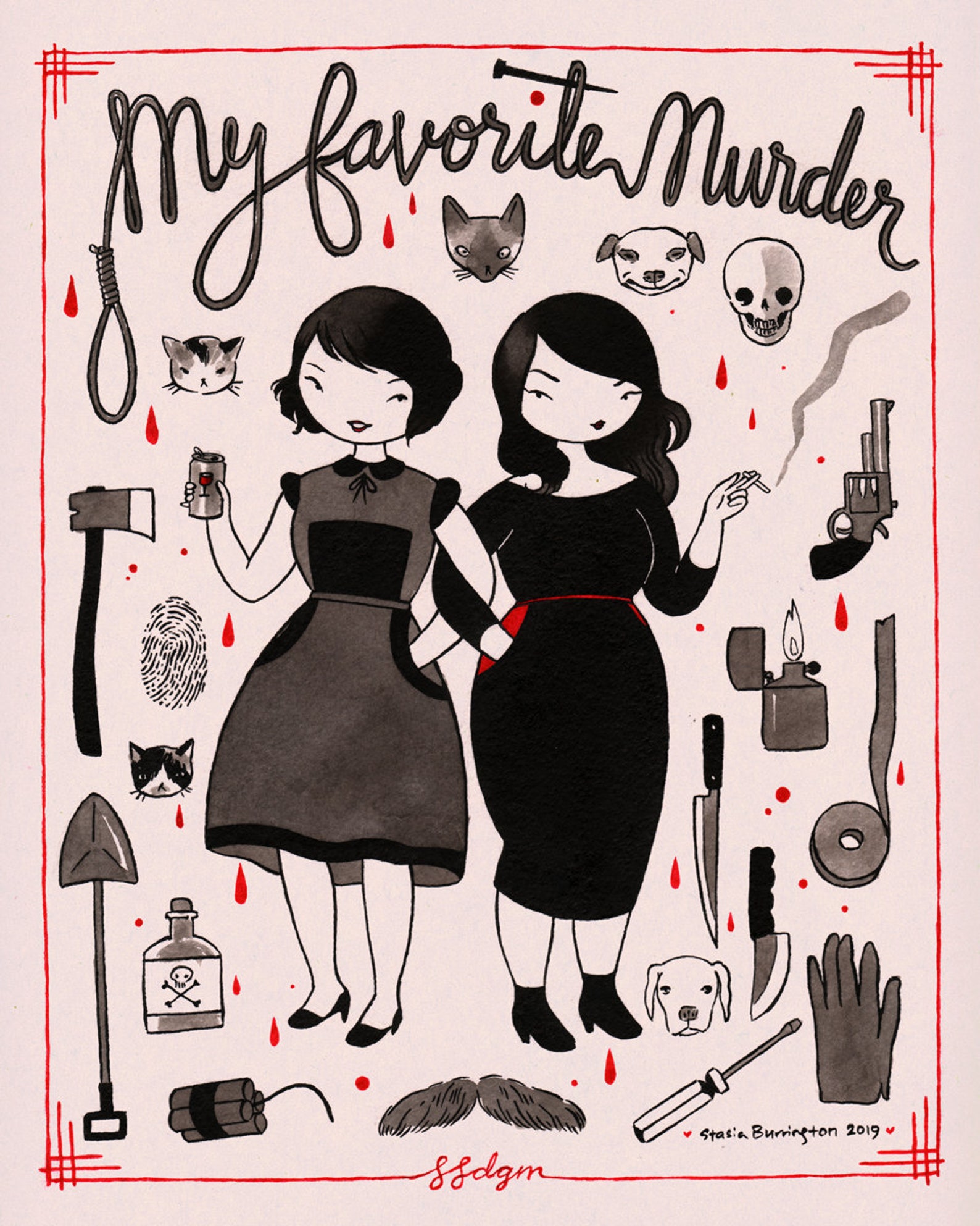 My Favorite Murder Fan Art 8x10 Print SSDGM - Etsy Canada