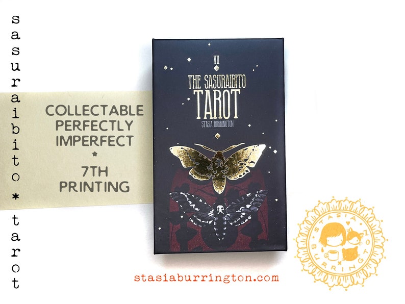 The Sasuraibito Tarot 78 Card Deck and booklet Perfectly Imperfect printing image 1