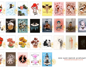 Postcard Pack - Choose your own set - Collectable art