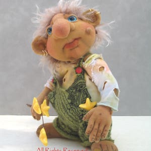 Shortie Wobble Head Troll - PDF Pattern