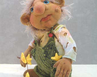 Shortie Wobble Head Troll - PDF Pattern